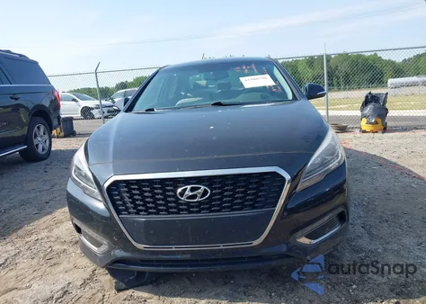 2016 Hyundai Sonata Hybrid/Se from USA, damaged, VIN KMHE24L11GA018549